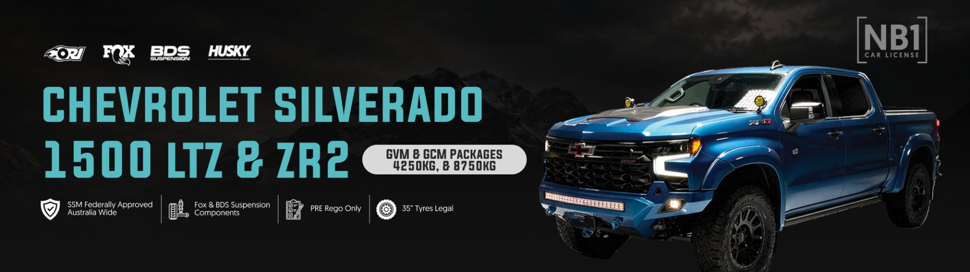 Chevy Silverado 1500 GVM upgrade packages