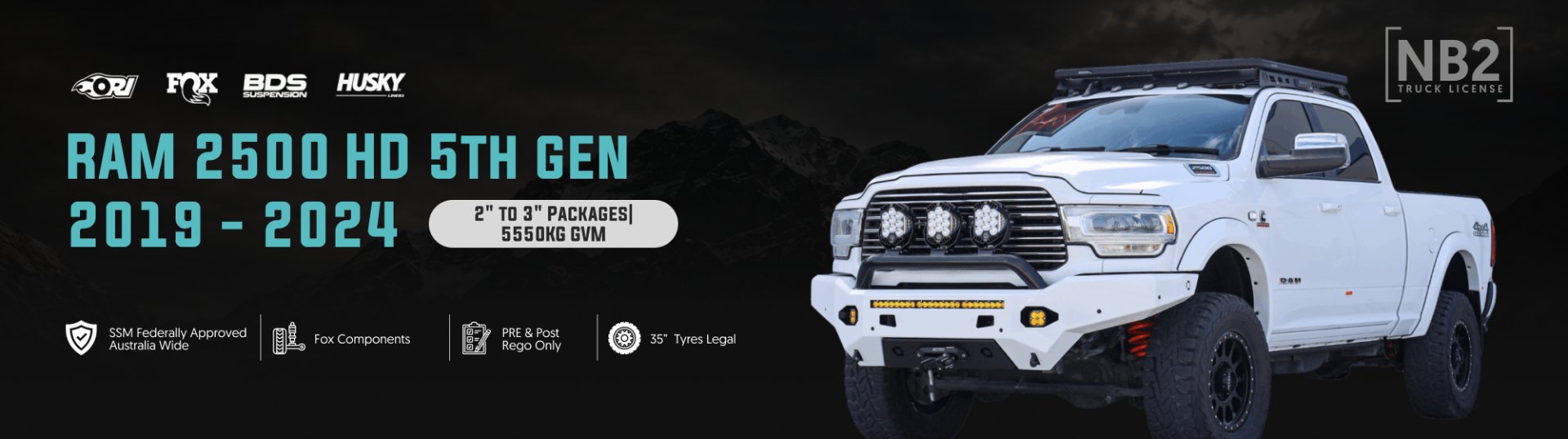 RAM 2500 GVM upgrade packages
