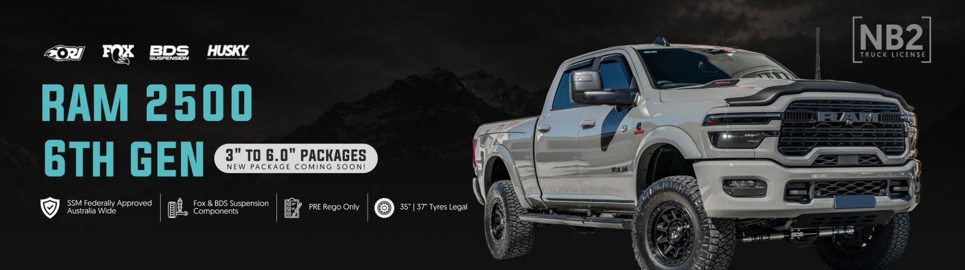 RAM 2500 GVM upgrade and lift package by Project Overlander