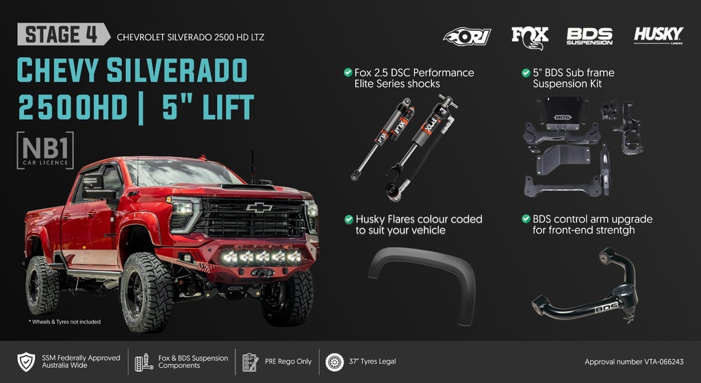 ORI Chevrolet Silverado 2500HD SSM NB1 Stage 4: The Outlaw 5" Legal Monster