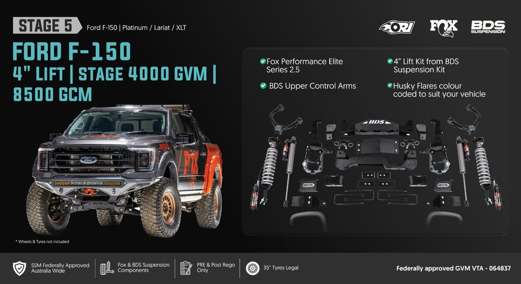 ORI Ford F-150 GVM Stage 5: The "Lifted & Loaded" (4-Inch Li