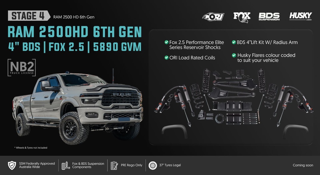 ORI RAM 2500 6th Gen GVM Stage 4: The Heavy Hauler - 4in Lif