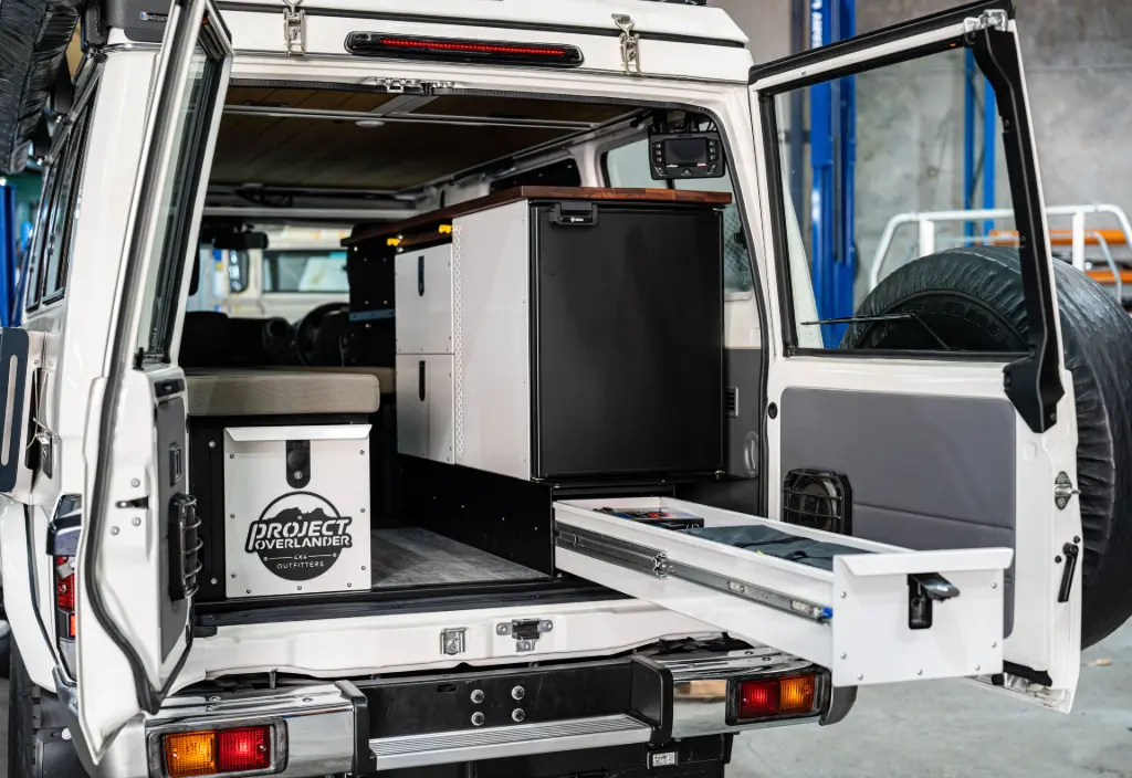 Project Overlander 85LTR Troopcarrier Fitout (White)