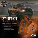 BDS 3 Inch Lift Kit W/ Radius Arm | Ram 2500 (19-26) 4WD | Diesel