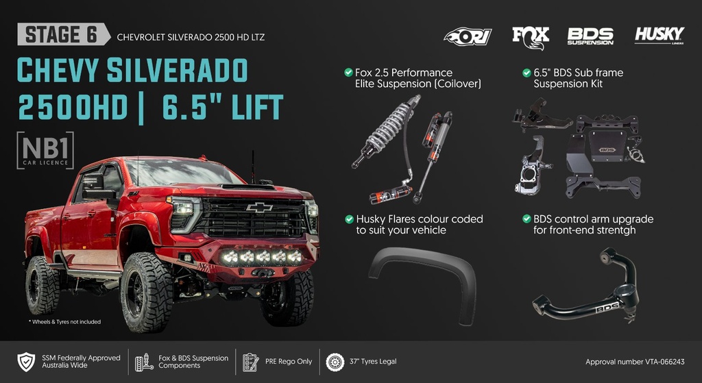 [CHV-2500-STAGE-6-NB1] ORI Chevrolet Silverado 2500HD SSM NB1 Stage 6: The Ultimate 6.5" Goliath